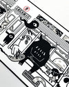 Desk Mat: Monster Subway (900 x 400 mm)