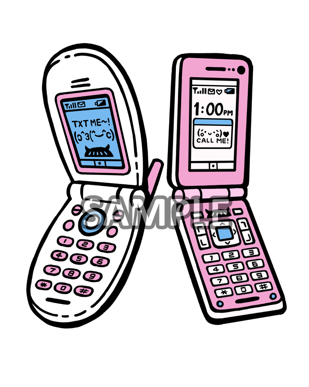Sticker: Flip Phones