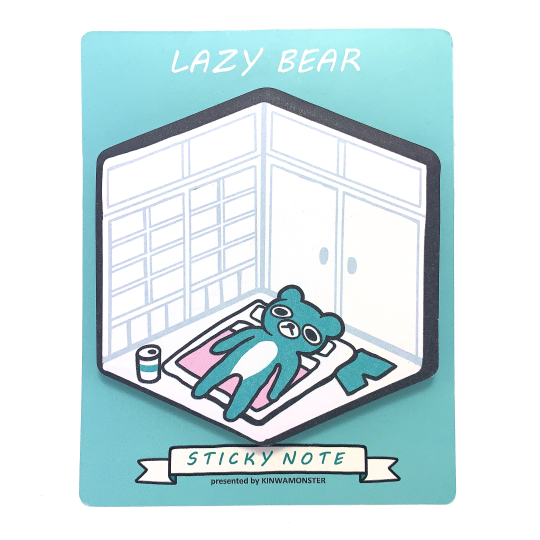 Sticky Note: Lazy Bear