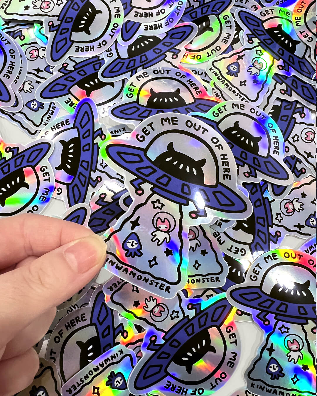 Holographic Sticker: Get Me Out of Here