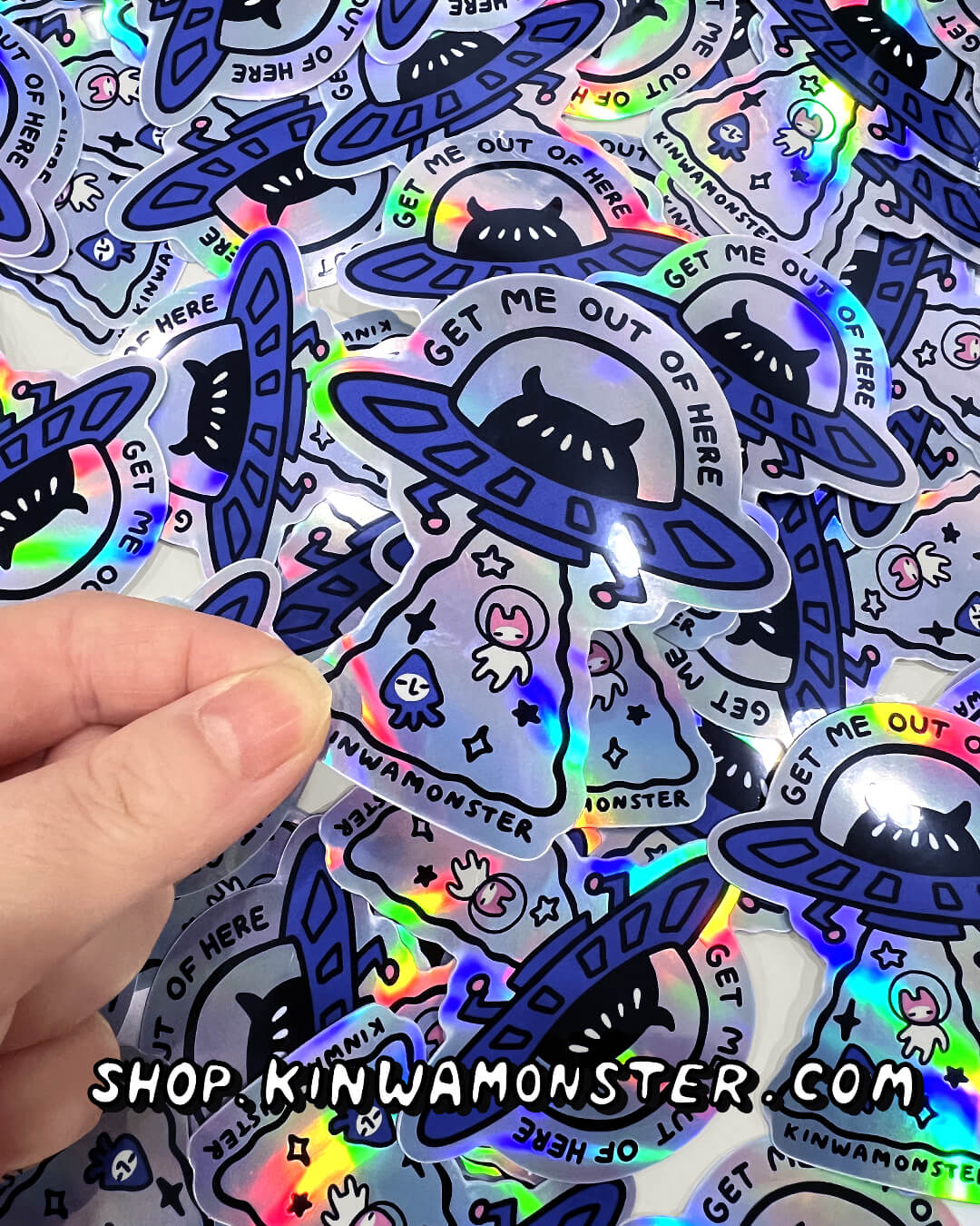 Sticker: Get Me Out of Here (Holographic)