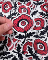 Clear Sticker: Poppy Flower
