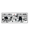 Desk Mat: Monster Subway (900 x 400 mm)