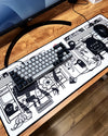 Desk Mat: Monster Subway (800 x 300 mm)