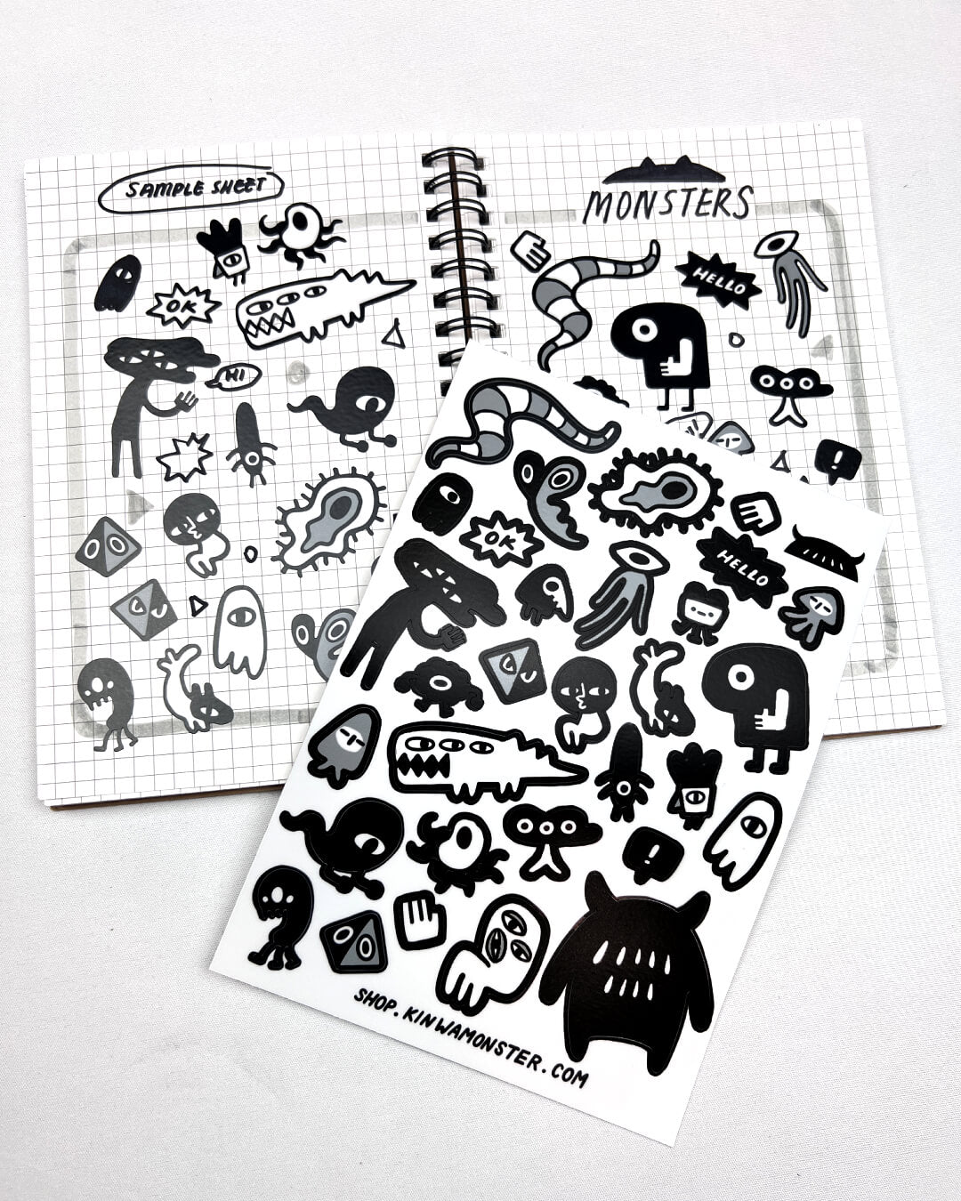 Sticker Sheet: Monster Splash