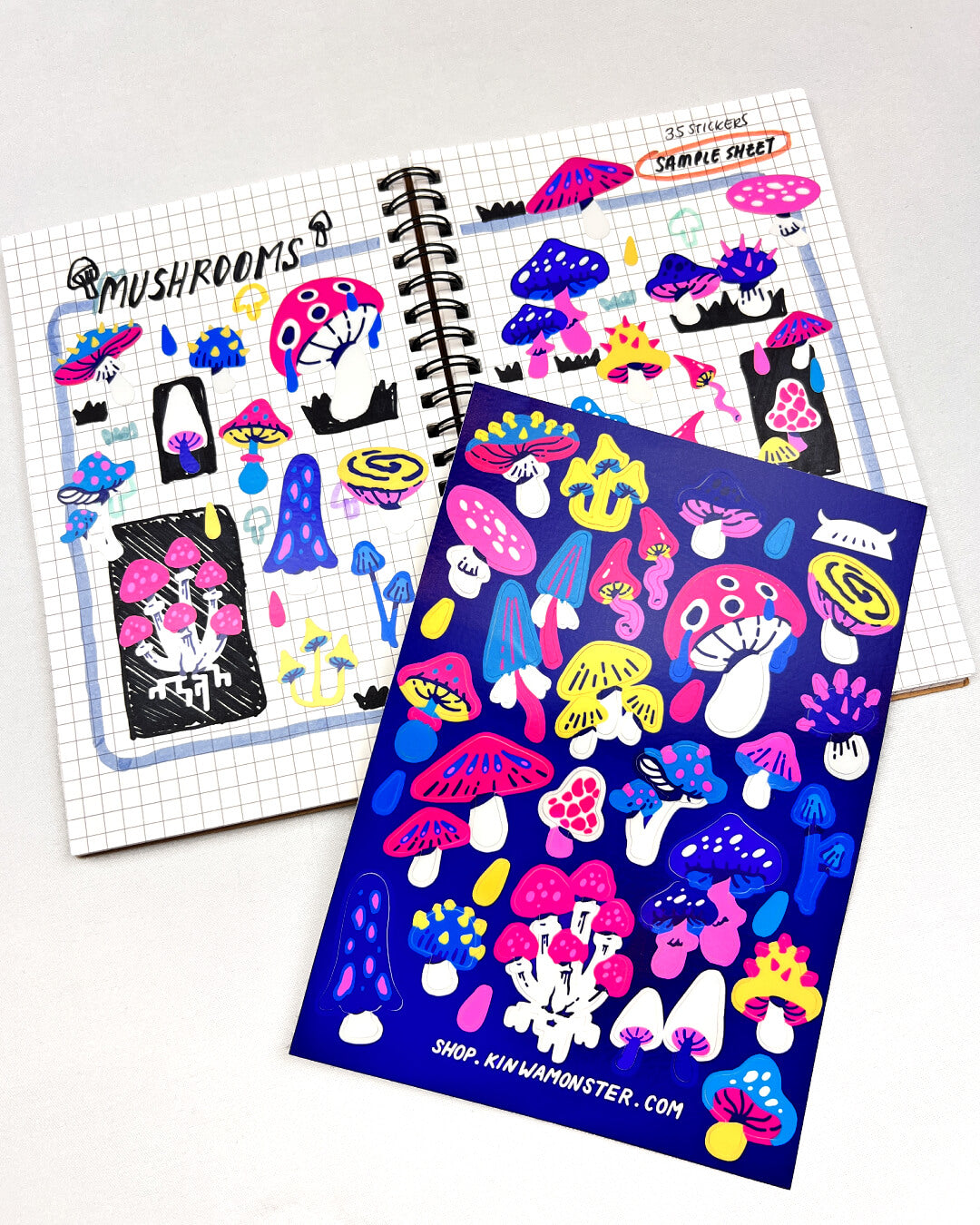 Sticker Sheet: Magic Mushrooms – KINWAMONSTER