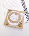 Memo Pad: Cat Latte Square