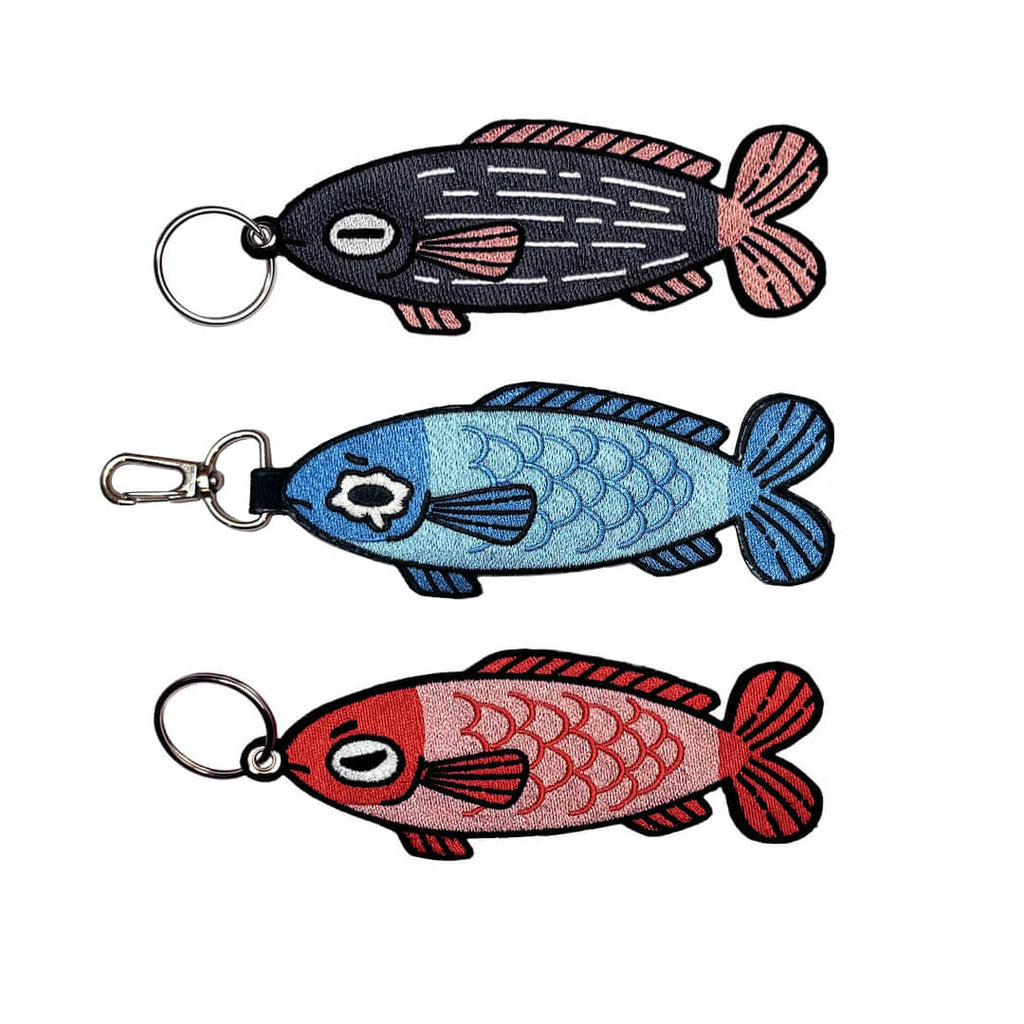 Fisch - Perch - fishing fish - tawny- Patch - Back Patches - Patch  Keychains Stickers -  - Biggest Patch Shop worldwide