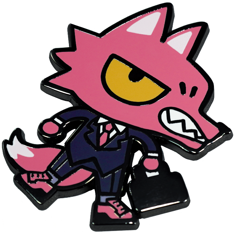 Enamel Pin: BUSINESS FOX (LAST CHANCE!)