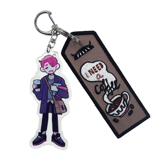 Keychain: Coffee Boy