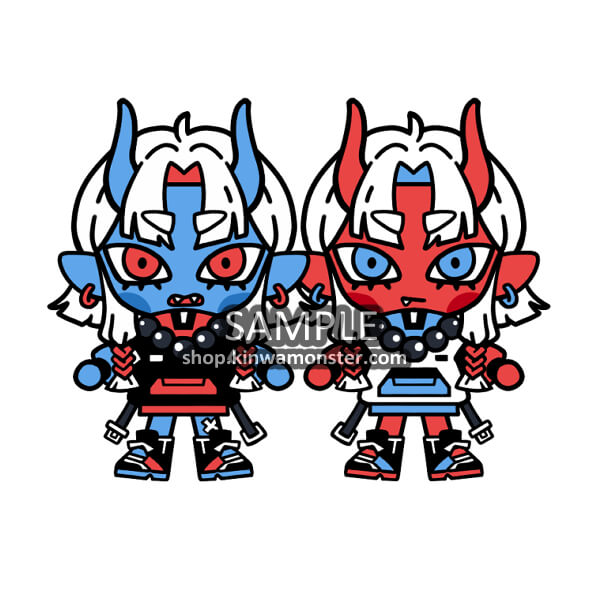 Sticker: Oni Girl Sisters