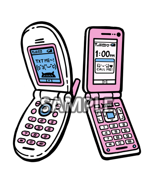 Sticker: Flip Phones